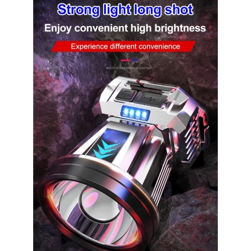 Lumière forte longue durée LED lampe frontale lithium pile rechargeable tête lampe de poche longue portée pour la pêche à l'extérieur à la maison -