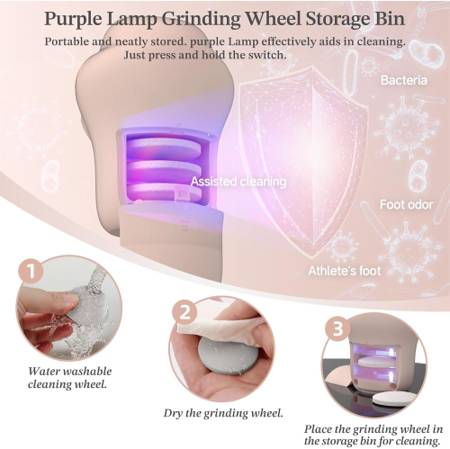 Electric Foot Callus Remover,3 Adjustable Speed,Electronic Foot File Pedicure Kits,Professional Feet Care for Hard Cracked Dry Skin,Gift for