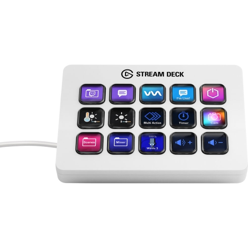 【極美品】Elgato Stream Deck MK.2 ホワイト Open Box - Elgato Stream Deck MK.2 Full-size Wired USB