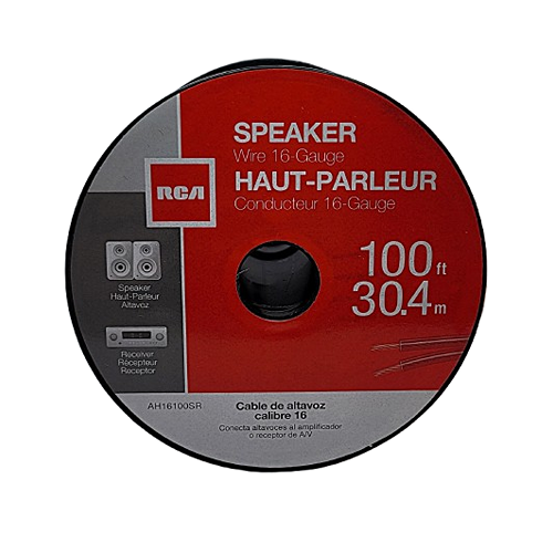 Speaker Wire 2/16AWG – 100 Feet on Spool – AH16100SR
