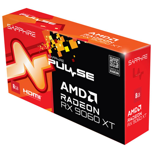 Sapphire Pulse AMD Radeon RX 9060 XT 8GB GDDR6 Video Card
