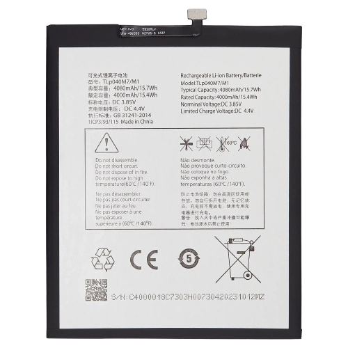 Replacement Battery Compatible For Alcatel Joy Tab 2 / Alcatel 3T (9029 / 2020) / TCL Tab 8 4G (Tlp040M1)