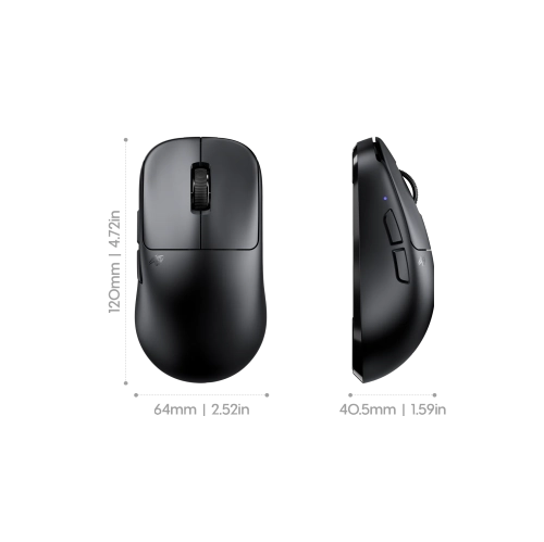 Pulsar TenZ Signature Edition Wireless Gaming Mouse - Ultra-Lightweight 47g, 8K Polling, PAW3395 Sensor, Symmetrical Shape - Black