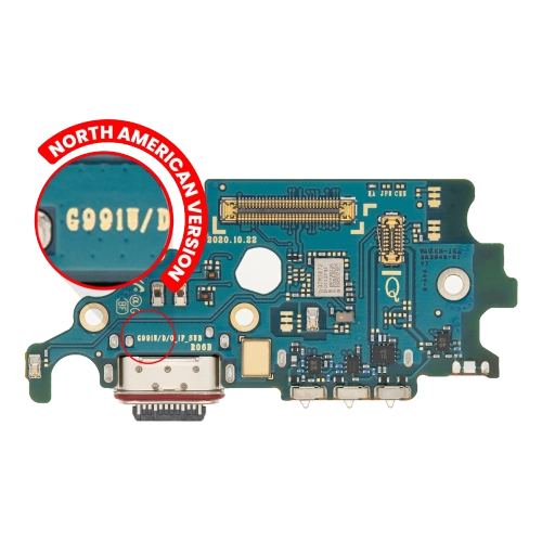 Charging Port Board With Sim Card Reader Compatible For Samsung Galaxy S21 5G (US Version) (Premium)
