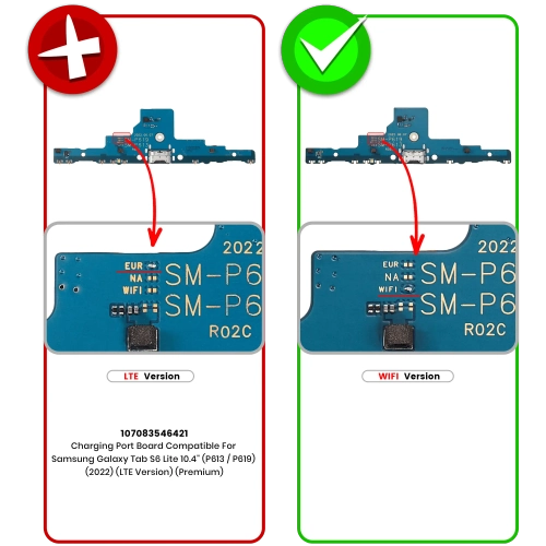 Charging Port Board Compatible For Samsung Galaxy Tab S6 Lite 10.4" (2022) (WiFi Version) (Premium)