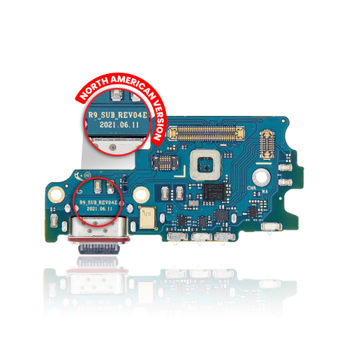 Charging Port Board With Sim Card Reader Compatible For Samsung Galaxy S21 FE 5G (Premium)