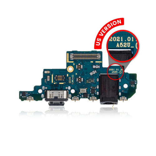 Charging Port With Headphone Jack Compatible For Samsung Galaxy A52 4G A52 5G (A526 / 2021) (US Version) (Premium)