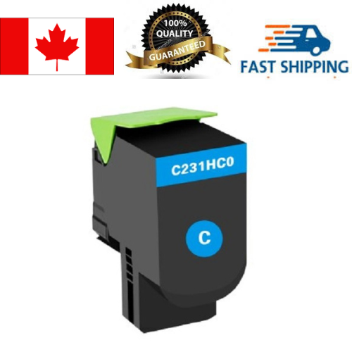 Lexmark C2310C0 / C231HC0 Cyan Toner Cartridge, Compatible