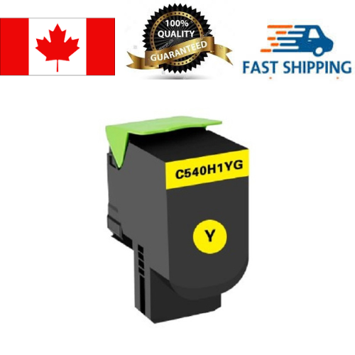 Lexmark C540H1YG Yellow Toner Cartridge, Compatible