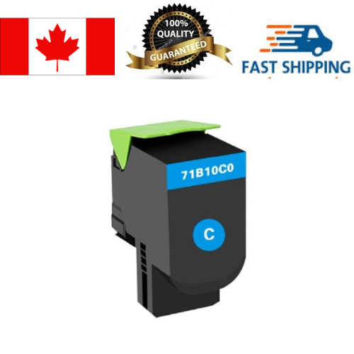 Lexmark 71B10C0 Cyan Toner Cartridge, Compatible