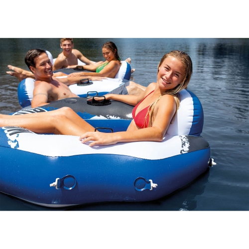 Intex River Run Connect Vinyl Lounge Inflatable Floating Water Tubes