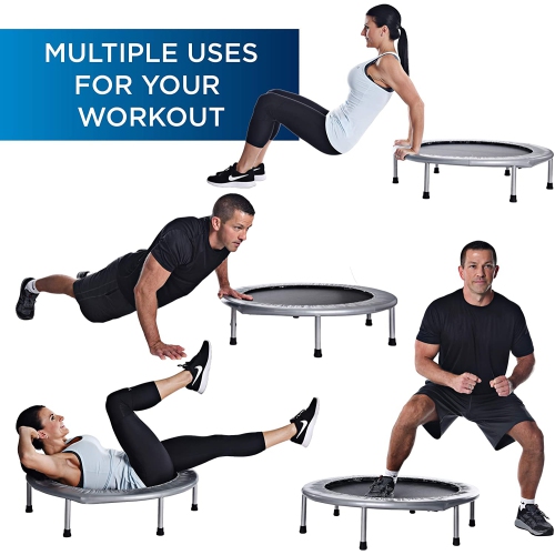 Stamina Products 35-1625 36 Inch Folding Quiet and Safe Trampoline for Cardio