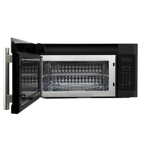 Forno Fornace 30-Inch Over the Range Convection Microwave, Black – 1.5 cu.ft, 300 CFM Vent, Touch Control, LED Light