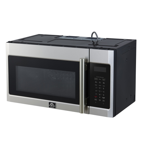 Forno Fornace 30-Inch Over the Range Convection Microwave, Stainless Steel – 1.5 cu.ft, 300 CFM Vent, Touch Control, LED Light