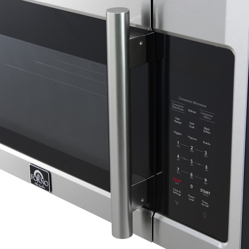 Forno Fornace 30-Inch Over the Range Convection Microwave, Stainless Steel – 1.5 cu.ft, 300 CFM Vent, Touch Control, LED Light
