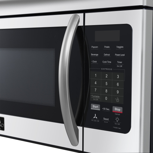 Forno Scalo 30-Inch Over the Range Microwave, Stainless Steel – 1.6 cu.ft, 300 CFM Vent, Touch Control, LED Light