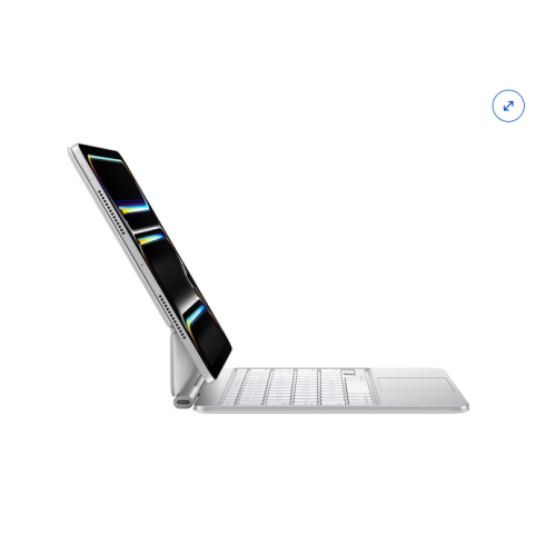 Refurbished Apple Magic Keyboard for 11" iPad Pro M4 (White, US English) MWR03LL/A