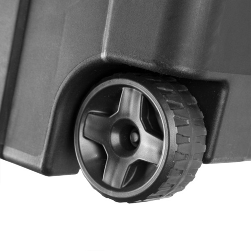 Sterilite – Bac de rangement industriel robuste à roulettes, 40 gallons, paq./4, noir