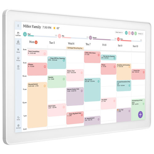 Skylight 27" Touchscreen Calendar Smart Display - White