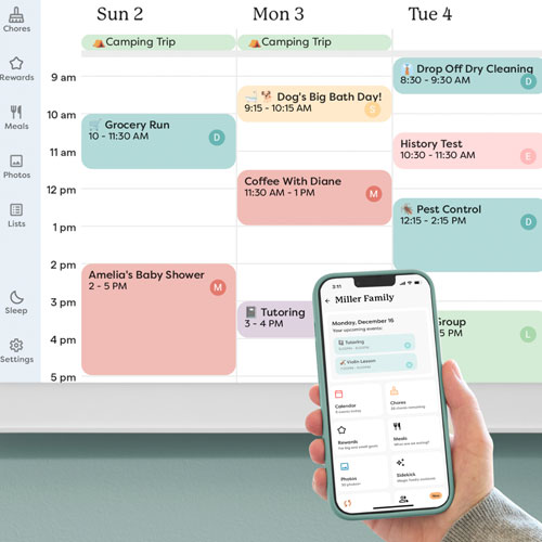 Skylight 27" Touchscreen Calendar Smart Display - White