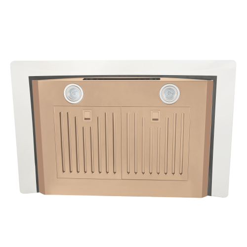 Vesta Amsterdam 30" Wall Mount 800CFM 6-Speed Stainless Steel Rose Gold Range Hood