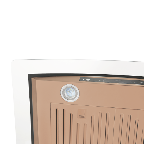 Vesta Amsterdam 30" Wall Mount 800CFM 6-Speed Stainless Steel Rose Gold Range Hood