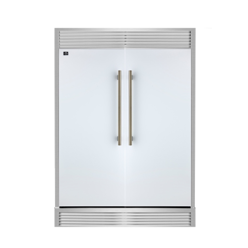 FORNO  Maderno 2-28-Inch Wide Convertible Refrigerator/freezer In White, Decorative Trim, 27.2 Cu.ft, 84-Inch High, Energy Star Certified