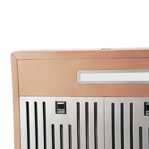 Vesta Copenhagen 30" Wall Mount 800CFM 6-Speed Stainless Steel Rose Gold Range Hood