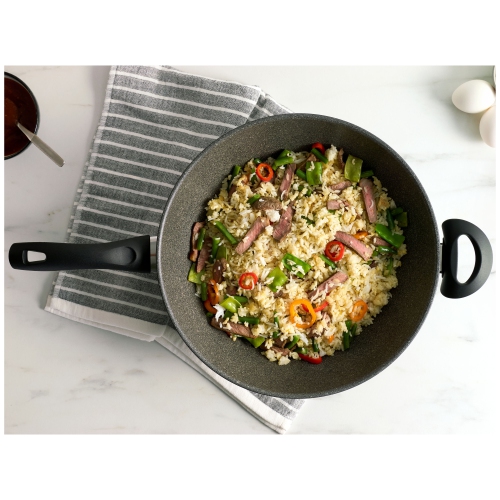 ZWILLING Bologne Granitium 32&nbsp;cm / Wok en aluminium 12.5&nbsp;po