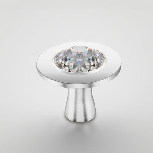 Fonte STAUB - Accessoires Bouton rond en acier inoxydable orné de cristal de Swarovski