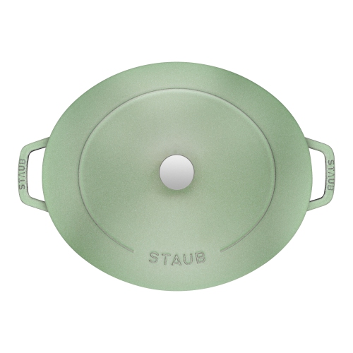 STAUB La Cocotte 5.5 L Cast Iron Oval French Oven, Sage
