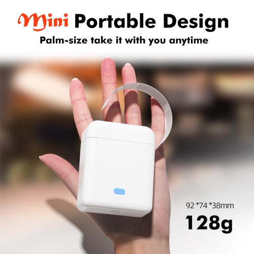 Label Maker Machine with Tape, Portable Bluetooth Mini Label Printer with Versatile App for School Home Office Organization