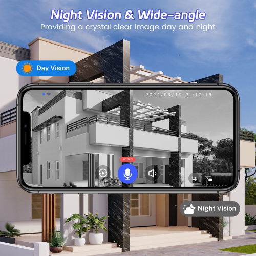 1080P Video Doorbell Camera, Smart Human Detection, Cloud Storage, Chime Included, Live View, 2-Way Audio, IR Night Vision, Battery Powered