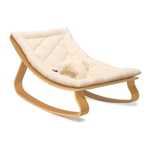 Greenwalnut Wooden Baby Rocker , Natural Comfort and Modern Design , Nursery Rocking Chair