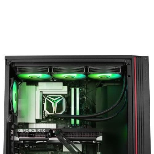 YEYIAN Gaming PC Intel Core Ultra 7 265KF, RTX 5080 16GB GDDR7, Mirage S Desktop Computer VR & AI Ready, 32GB DDR5 6000MHz, 2TB NVMe Gen4 SSD, Z890