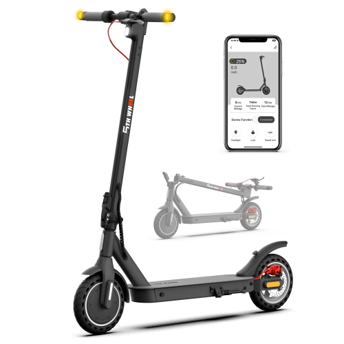 5TH WHEEL Commuting Electric Scooter for Adults – 350W Motor, 28 KM/H Max Speed, 32KM Long Range, 8.5" Solid Tires, Turn Signals, Foldable &