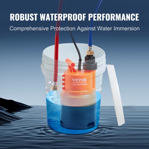 VEVOR 2 Hoses Tankless Water Heater Flushing Kit, Includes Efficient Pump & 5 Gallon Pail & Descaling Powder, Wrench and Adapter for Quick Install to