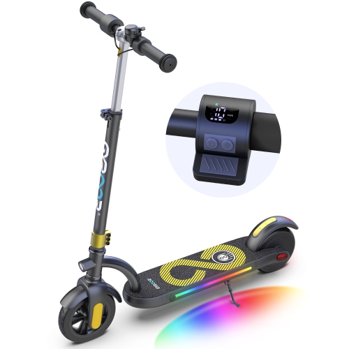 Image 1 of 6.. MIHOVER Electric Scooter for Kids, 180W Motor 10mph Speed Electric Scooter with Adjustable Handlebar and LED Lights