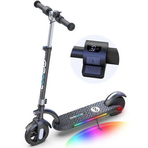 Image 1 of 6.. MIHOVER Electric Scooter for Kids, 180W Motor 10mph Speed Electric Scooter with Adjustable Handlebar and LED Lights