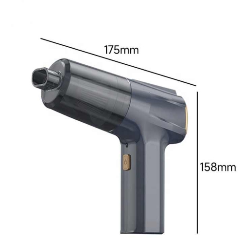 Car vacuum cleaner, car vacuum cleaner with strong suction power, small and powerful household cordless vacuum cleaner3101-E-Brushless motor-Carbon