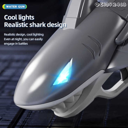 Electric water gun, shark automatic electric water spray gun water toy, cool shark design water gun, suitable for kids and adults, suitable for