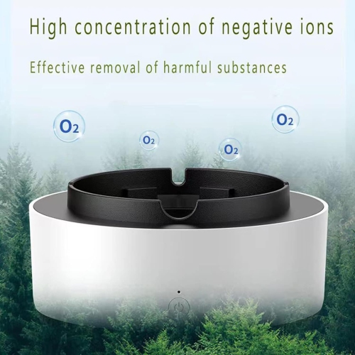 Two-in-one air purifier ashtray multi-function smokeless ashtray self-priming household negative ion oxidation purifier multi-function intelligent