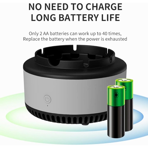 Two-in-one air purifier ashtray multi-function smokeless ashtray self-priming household negative ion oxidation purifier multi-function intelligent