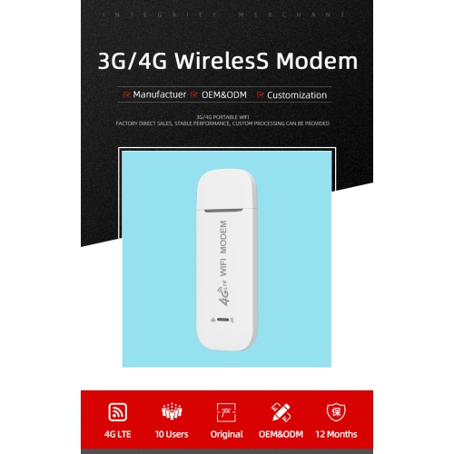 THE WAY  4G Lte Wireless USB Adapter Mobile Broadband 150Mbps Modem, Uf7-B