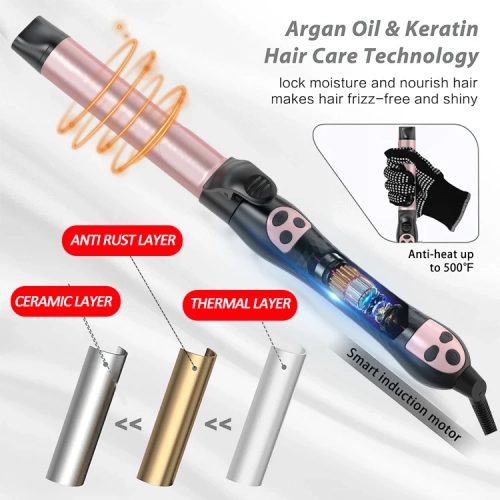 Hair Styling Tools Curling Iron Hair Straightener Brush Rotating Ceramic Automatic Curling Iron Hair Curler