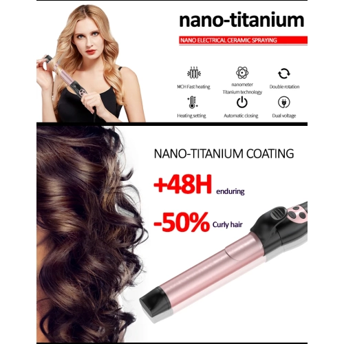 Hair Styling Tools Curling Iron Hair Straightener Brush Rotating Ceramic Automatic Curling Iron Hair Curler