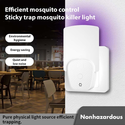 Indoor UV Fly Trap, Plug-in Bug Light Trap with UV and Blue Light, Kitchen Plug-in UV Trap, Indoor Use