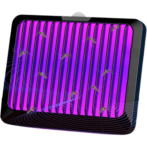 Piège à mouche électronique - UV + filtre en caoutchouc haute viscosité, double effet, fonctionnement ultra-silencieux, faible consommation