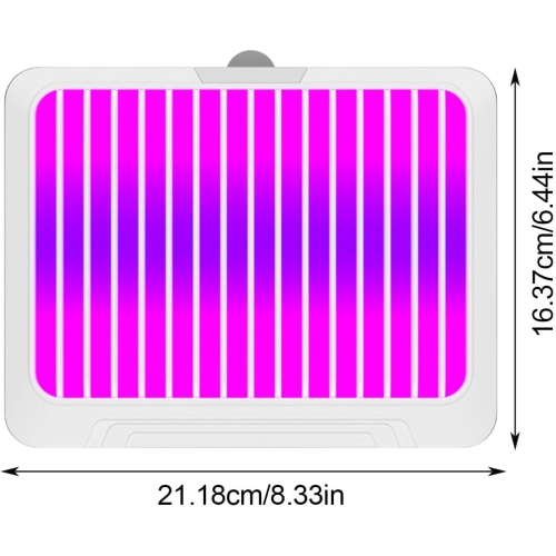Piège à mouche électronique - UV + filtre en caoutchouc haute viscosité, double effet, fonctionnement ultra-silencieux, faible consommation