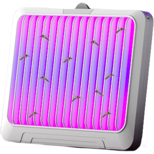 Piège à mouche électronique - UV + filtre en caoutchouc haute viscosité, double effet, fonctionnement ultra-silencieux, faible consommation